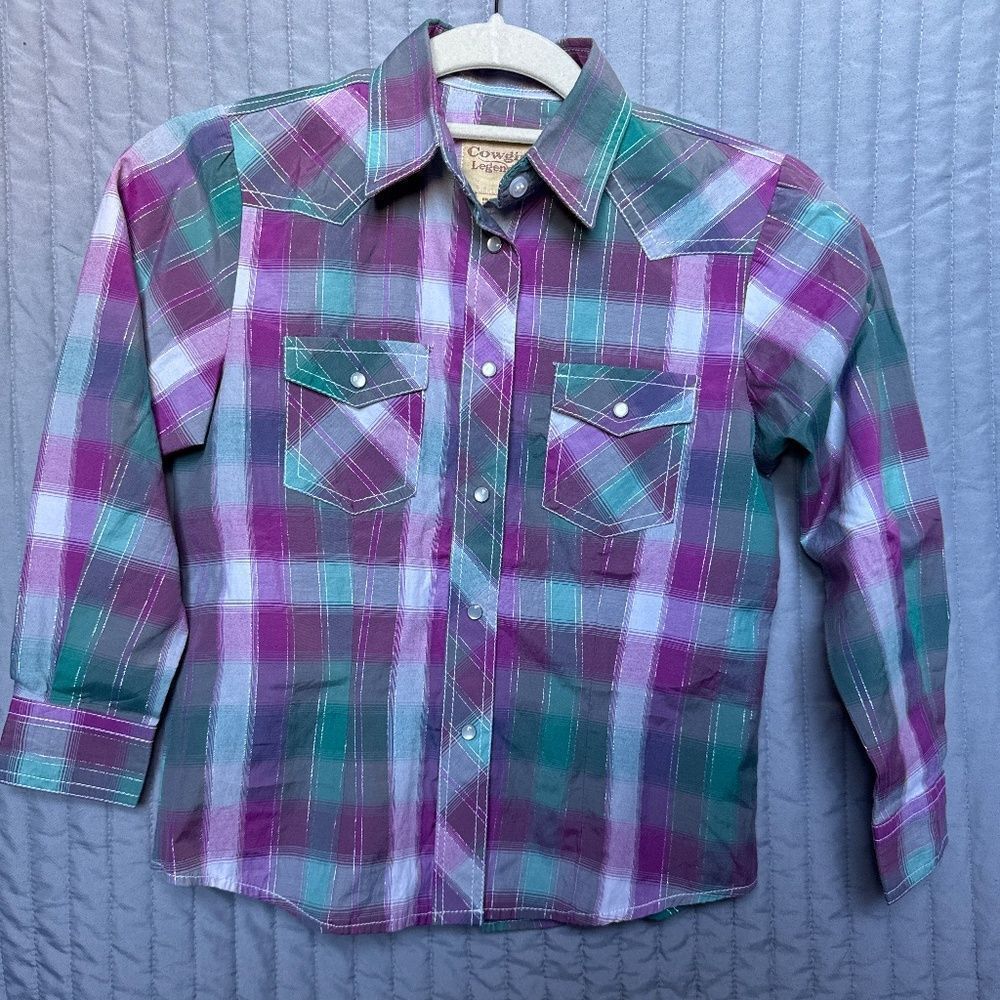 Cowgirl legends girls (school age size L (like 10-12)) button up